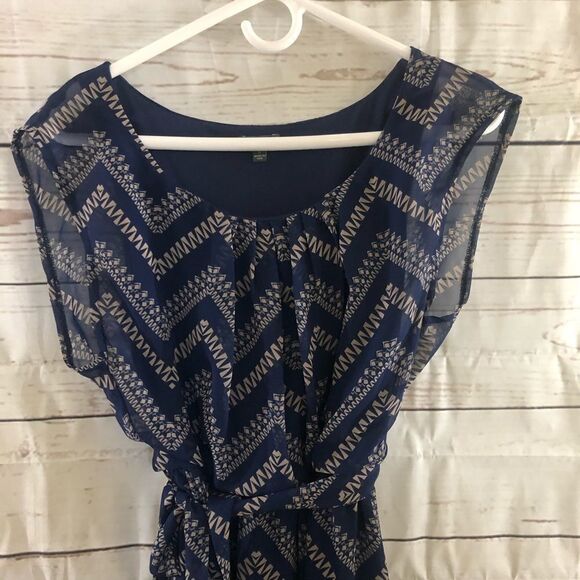 Lily Rose Aztec Print Dress Blue size S - Picture 2 of 3